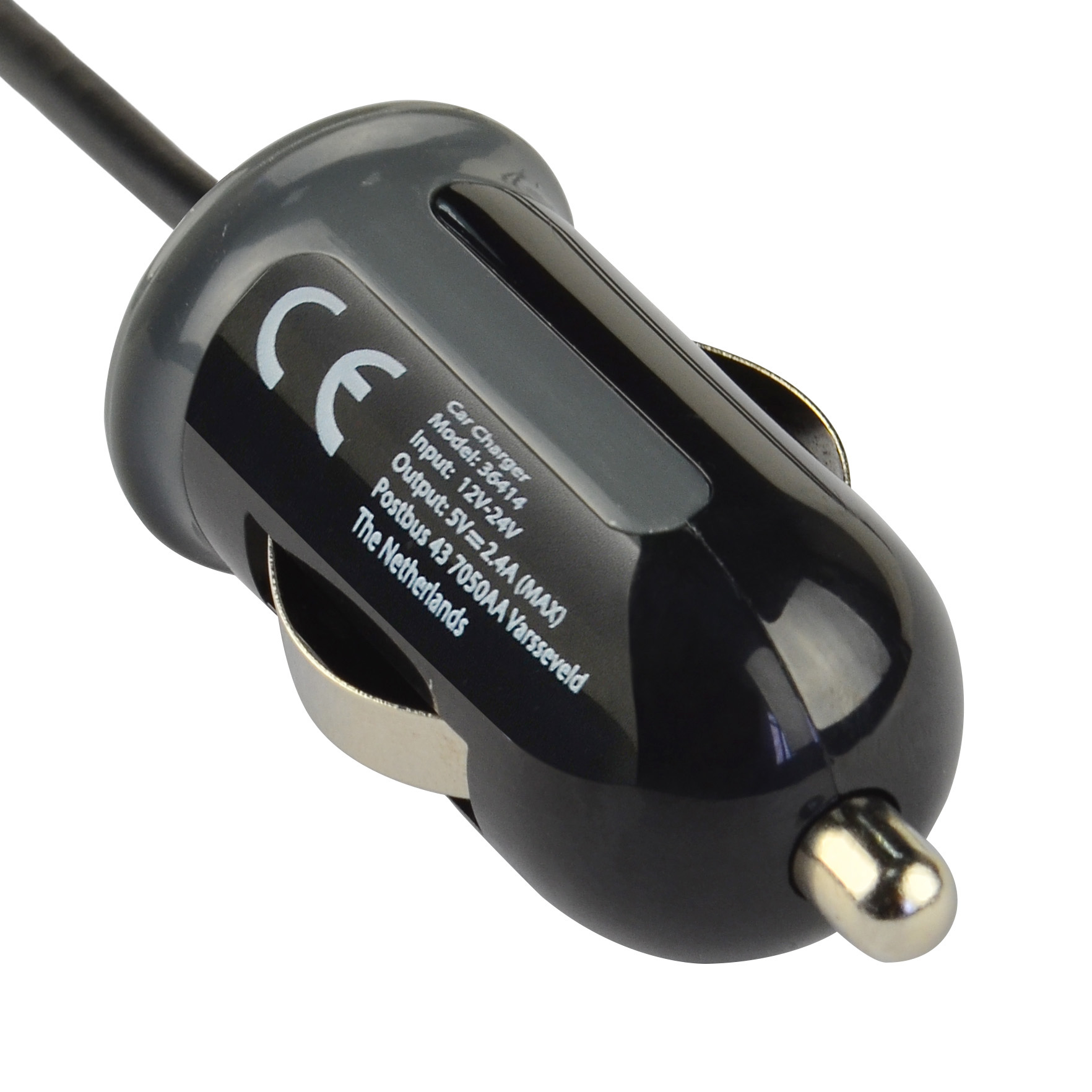 Mobiparts Car Charger Apple Lightning 2.4A Black – image 4
