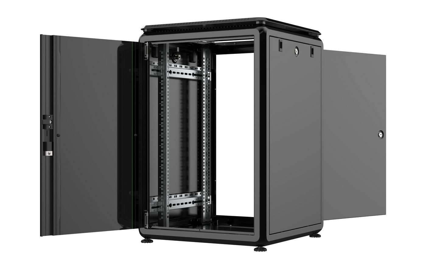 Lanview RDL16U66BL rack cabinet 16U Freestanding rack Black – image 2
