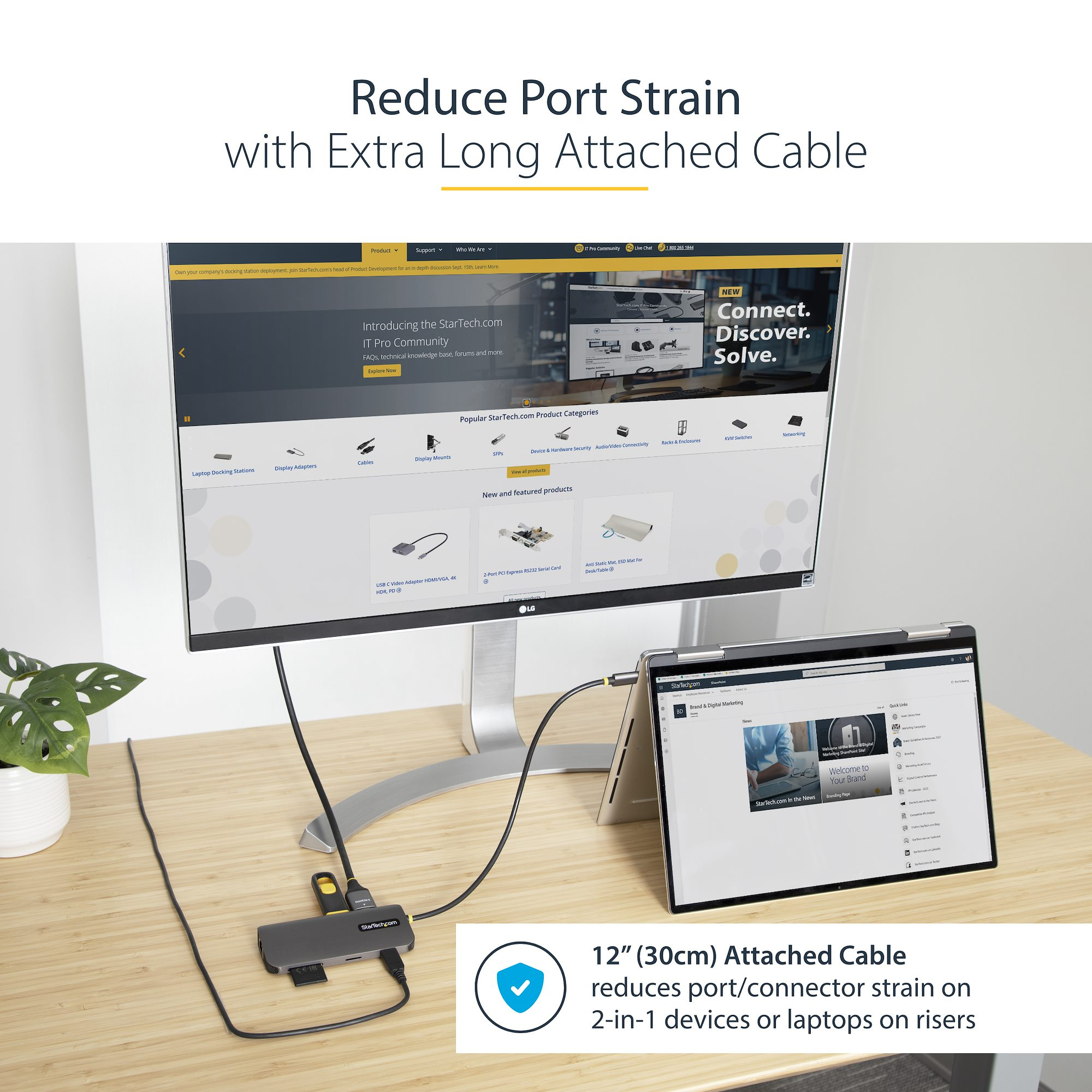 StarTech.com 24-Pack USB C Multiport Adapter, 4K – image 8