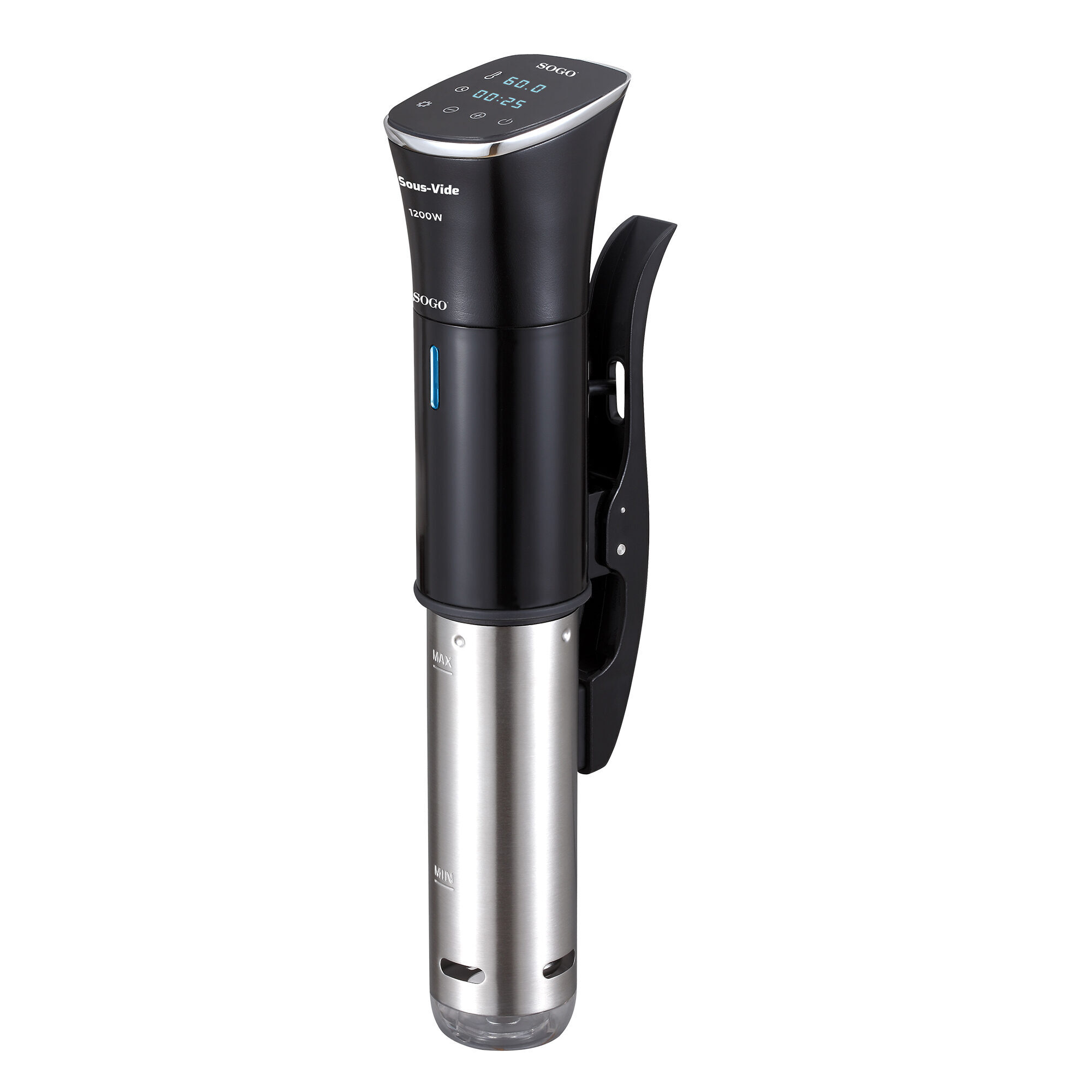 صورة Sogo SVI-SS-5750 دائرة غمر الطهي البطيء 1200 واط 15 لتر IPX7 أسود/فولاذ مقاوم للصدأ
