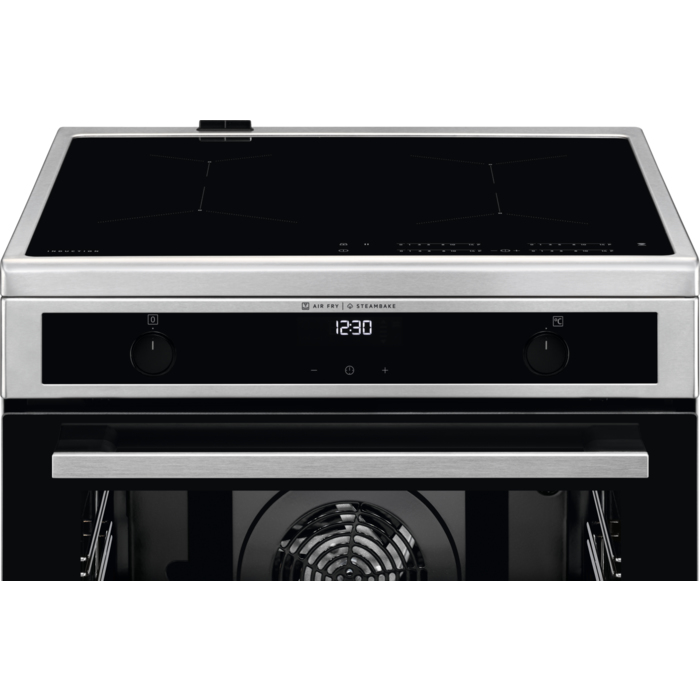 AEG CIB6645ABM Freestanding cooker Electric Zone induction hob Stainless steel – image 2