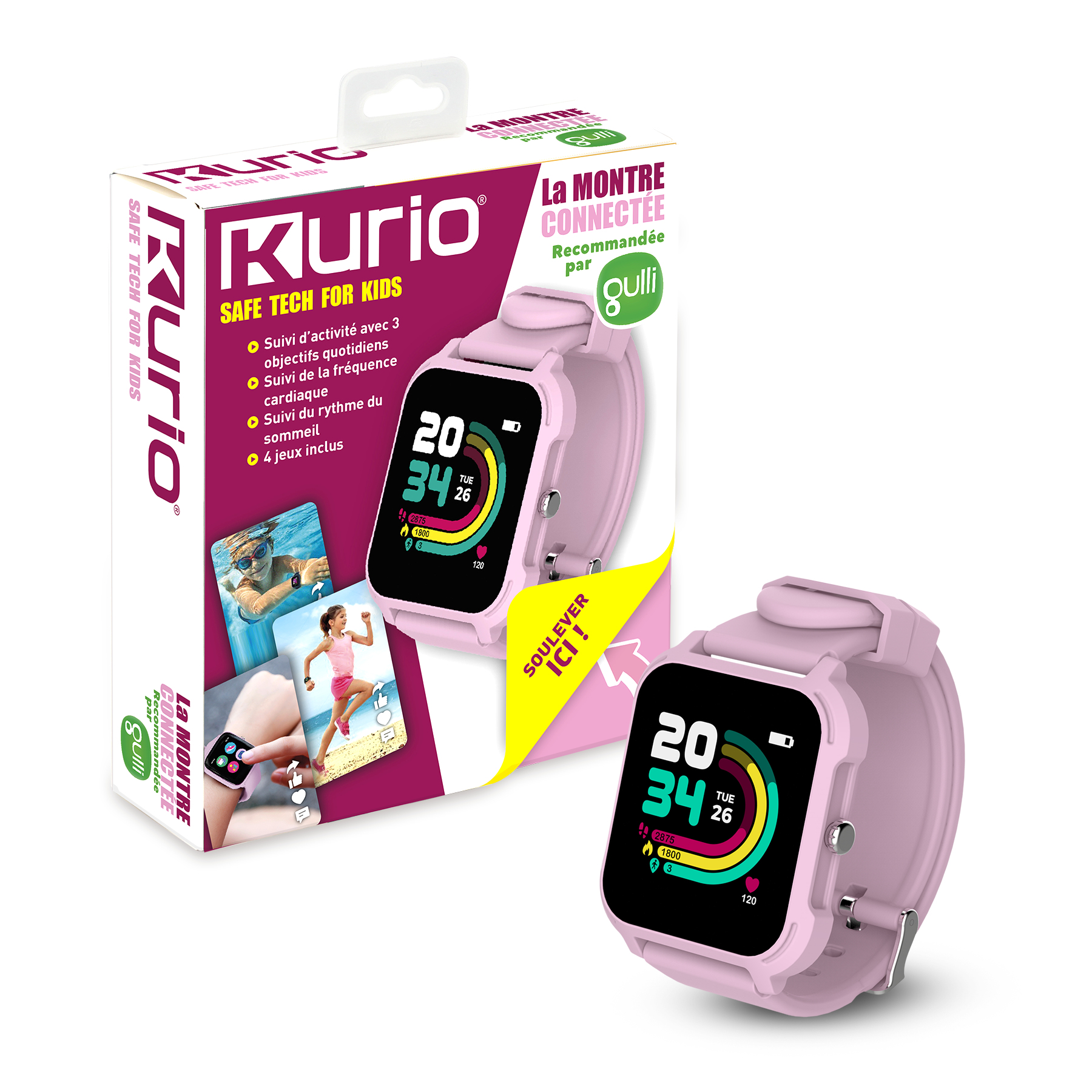 Kurio La montre connectée rose - Recommandée par Gulli – image 4