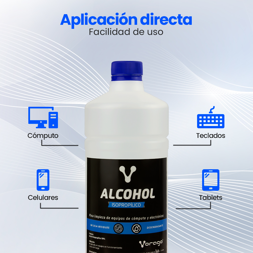 Alcohol Isopropílico Vorago Cln 108 1 Lt - CLN-108 Alcohol Isopropílico Vorago Cln 108 1 Lt - CLN-108