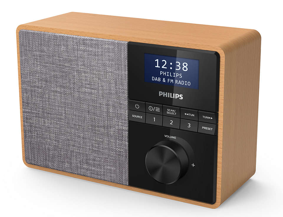 Philips TAR5505/10 radio Portable Digital Black, Grey, Wood – image 2