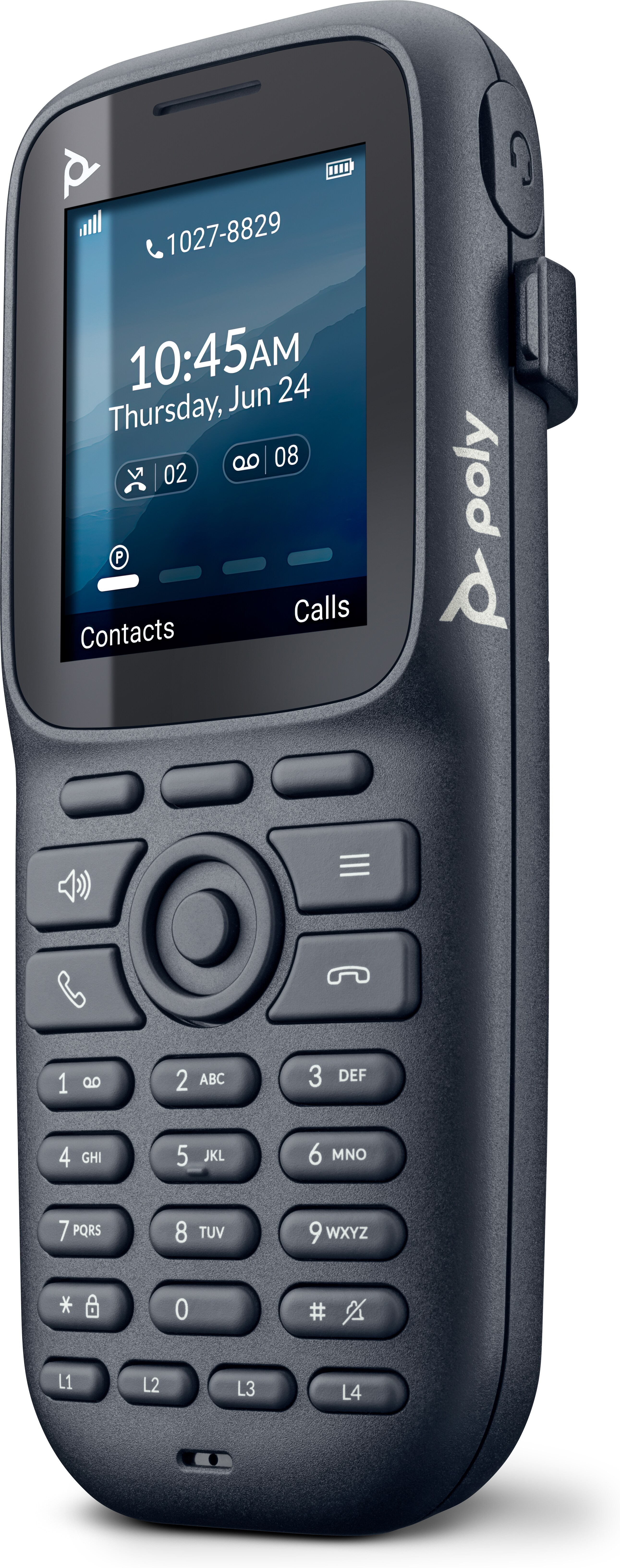 Teléfono IP Inalámbrico Poly Rove 20 + Estación Base Rove B1 de Celda Única - 1920-1930 MHz - US - 8F3E1AA#ABA
