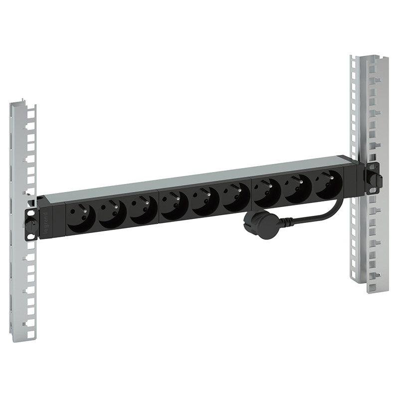 Legrand 646810 power distribution unit (PDU) 9 AC outlet(s) 1U Black