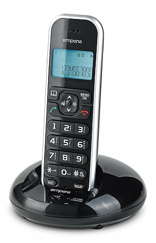 Emporia FB85AB telephone DECT telephone Caller ID Black