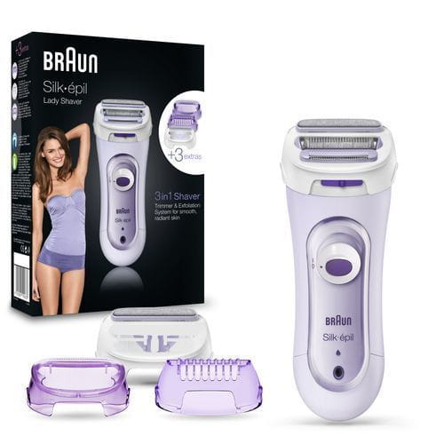 Braun Silk-épil 81653272 women's shaver 4 head(s) Trimmer Purple, White – image 1