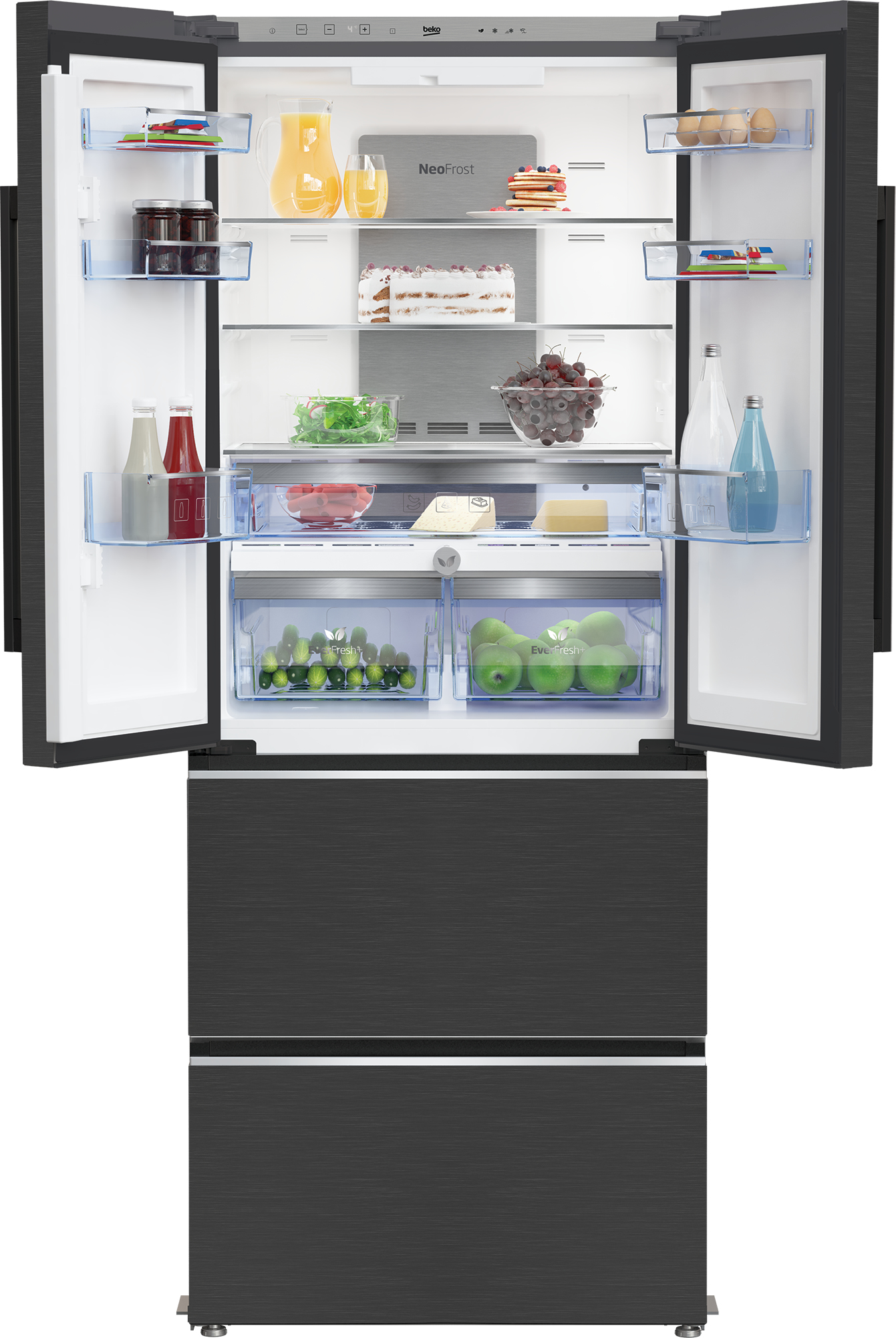 Beko GNE490I31ZXRN side-by-side refrigerator Freestanding – image 3