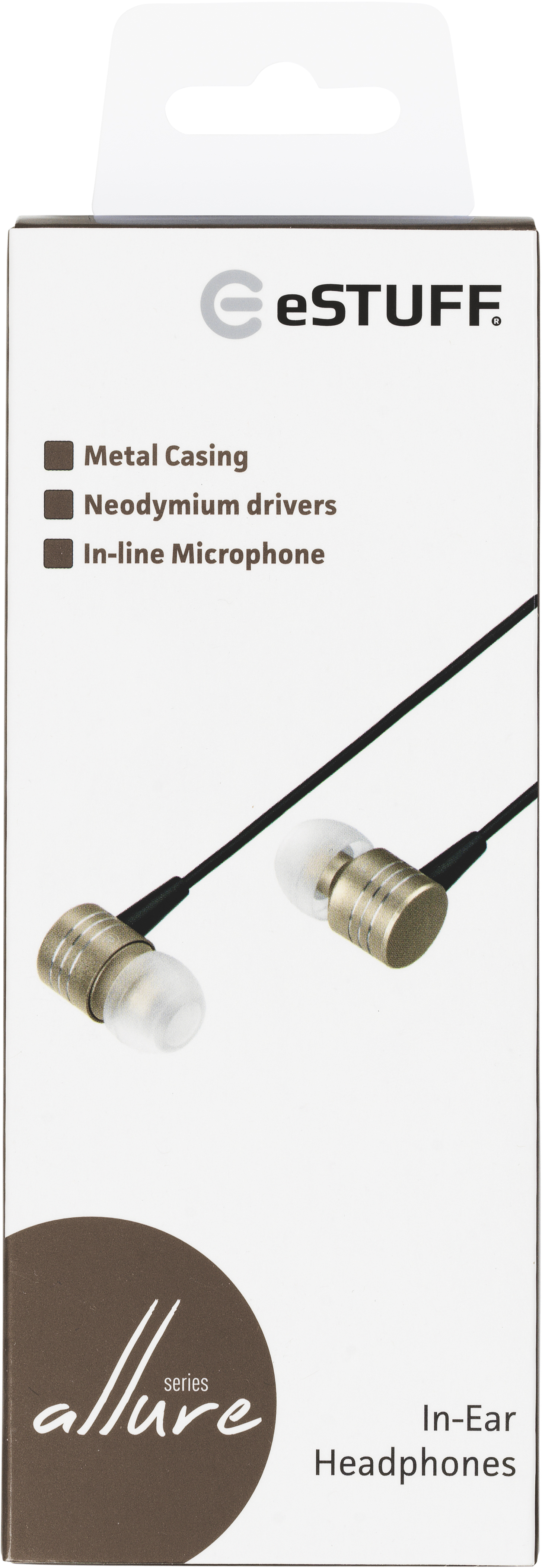 eSTUFF ES80150-GOLD headphones/headset Wired In-ear Calls/Music – image 3
