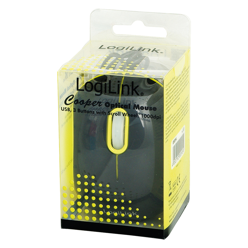 LogiLink ID0094A mouse Office Ambidextrous USB Type-A Optical 1000 DPI – image 2