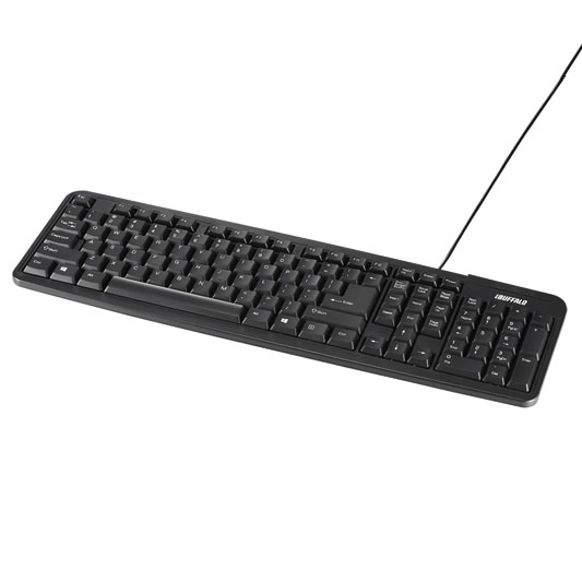 Buffalo BSKBU18ENBK keyboard Universal USB Black