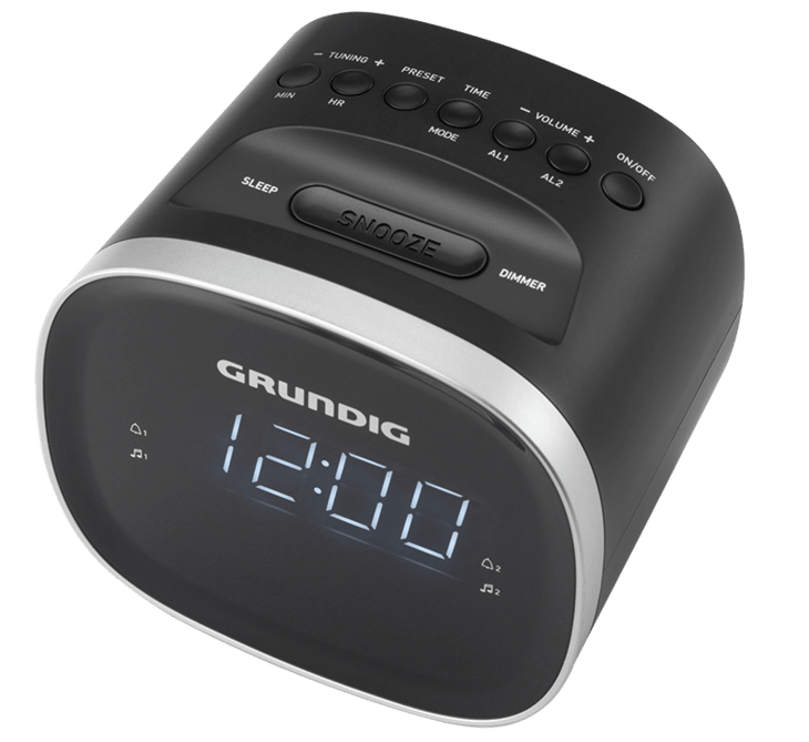 Grundig SCN230 radio Clock Digital Black – image 1