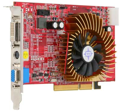 MSI Radeon X1650PRO - AGP8x Graphic card 512MB – image 2
