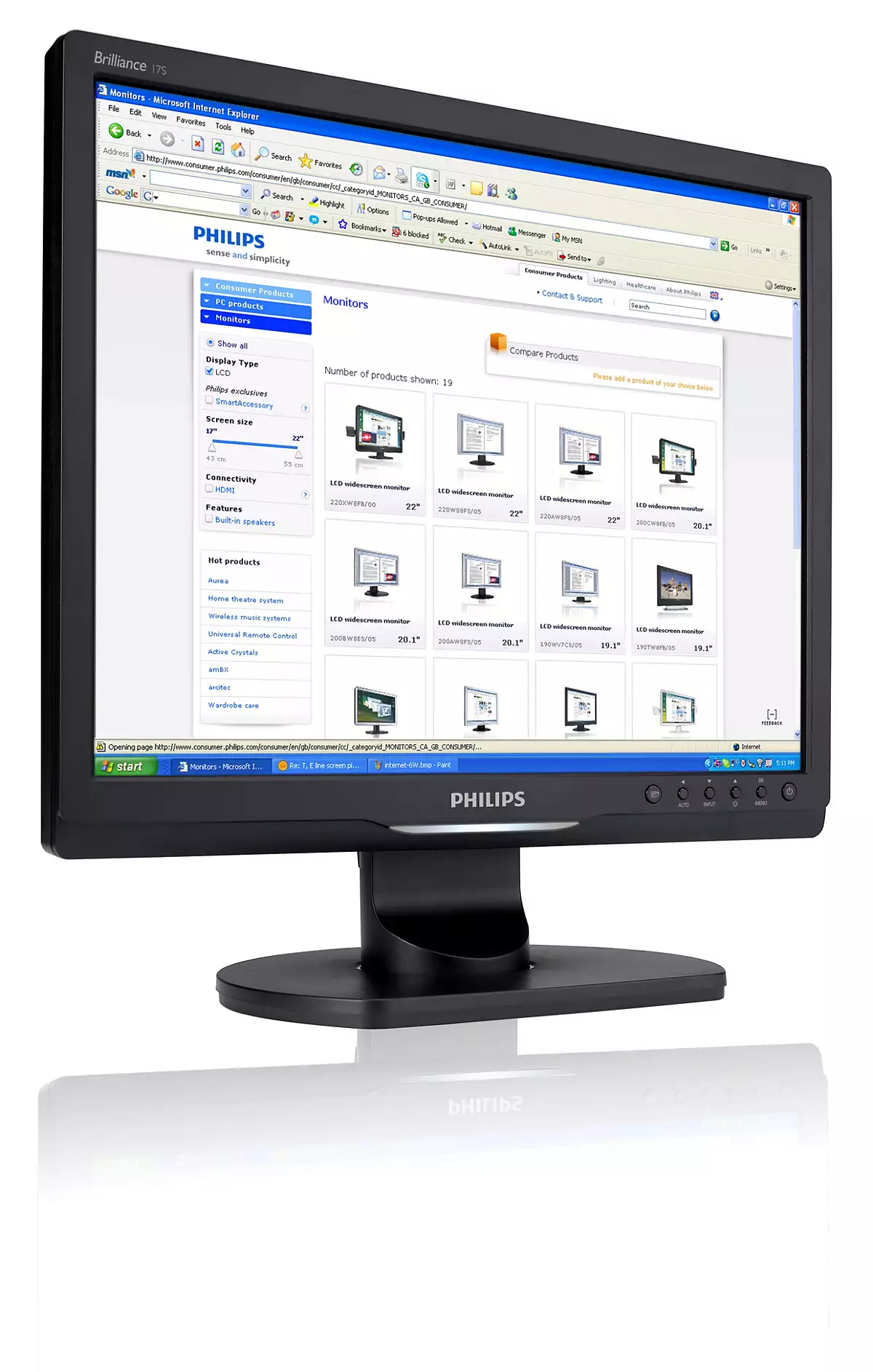 Philips Brilliance LCD monitor with SmartImage 17S1SB/00 – image 4