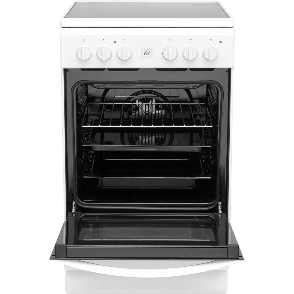 Indesit IS5V8GMW/E cooker Freestanding cooker Electric Ceramic hob White – image 2