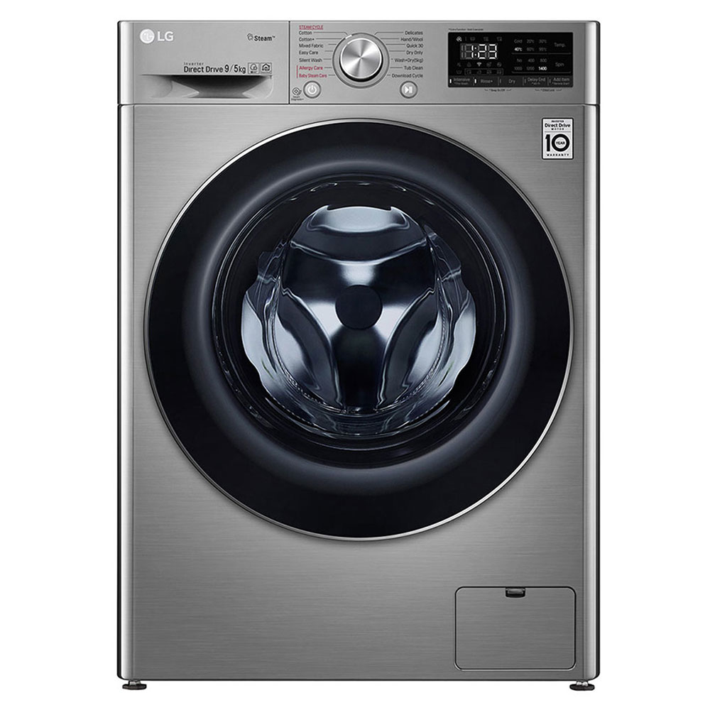 LG F4R5VGW2T.ASSPLTK washer dryer Freestanding Front-load Grey