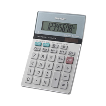 Sharp EL-330MB calculator Pocket Basic Grey