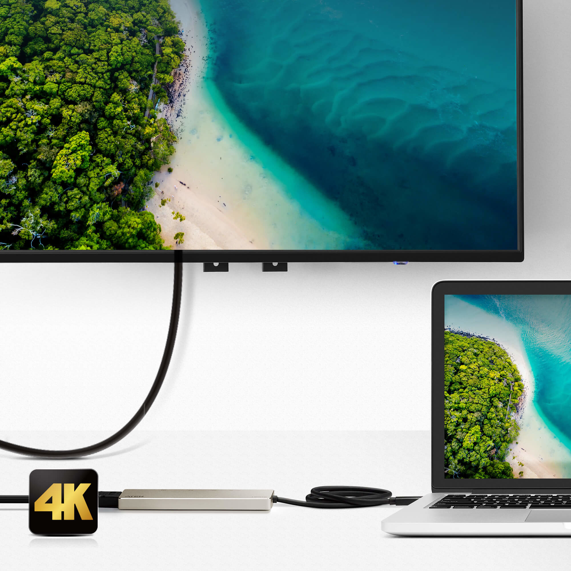 ATEN USB-C Multiport Mini Dock with Power Pass-Through – image 6