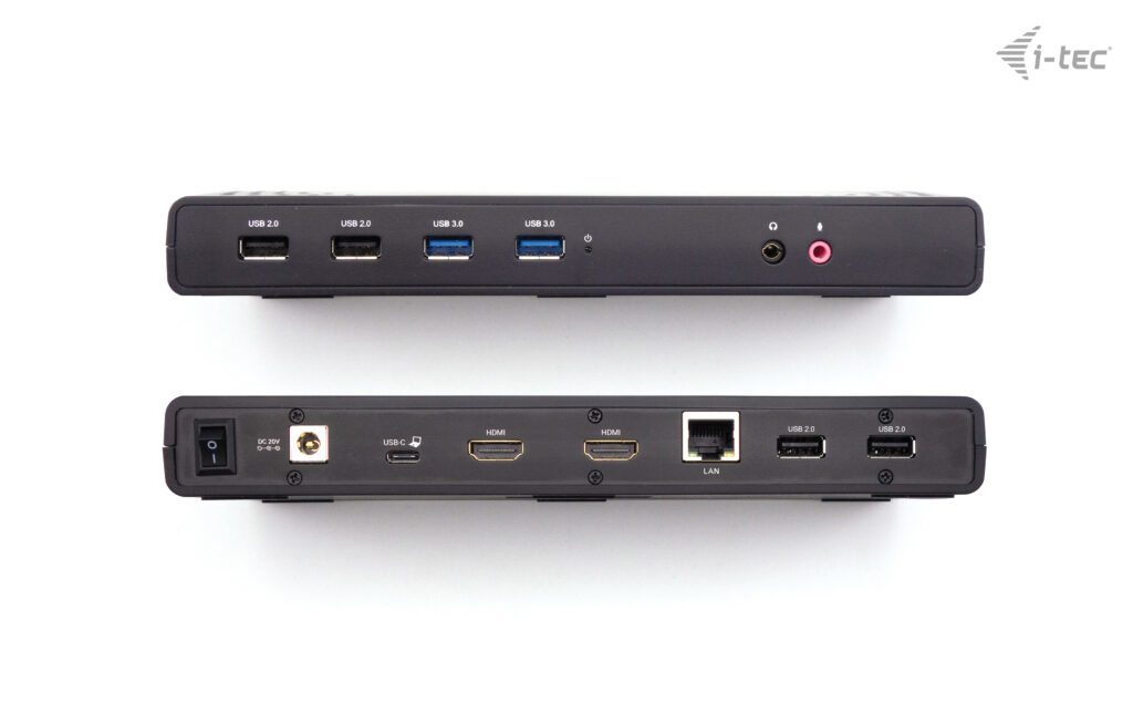 i-tec USB 3.0 / USB-C / Thunderbolt Dual Display Docking Station + Power Delivery – image 2