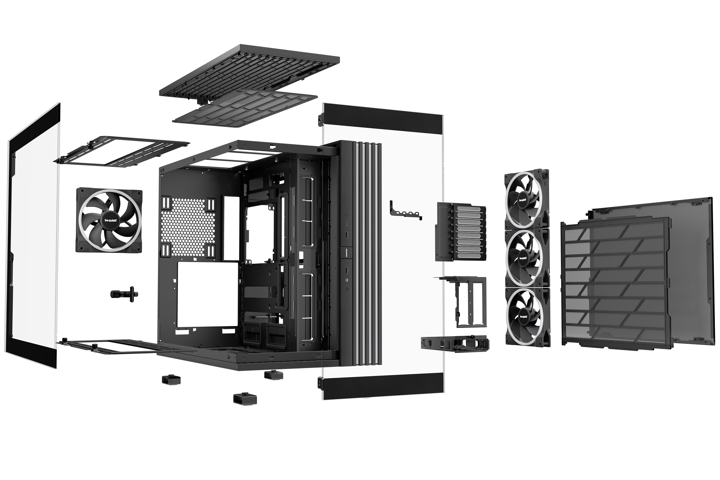 Gabinete Gamer be quiet! LIGHT BASE 900 FX Black - Torre - E-ATX/XL-ATX/ATX/M-ATX/Mini-ATX - 4 Ventiladores - Panel Lateral - Negro - BGW71 Gabinete Gamer be quiet! LIGHT BASE 900 FX Black - Torre - E-ATX/XL-ATX/ATX/M-ATX/Mini-ATX - 4 Ventiladores - Panel Lateral - Negro - BGW71