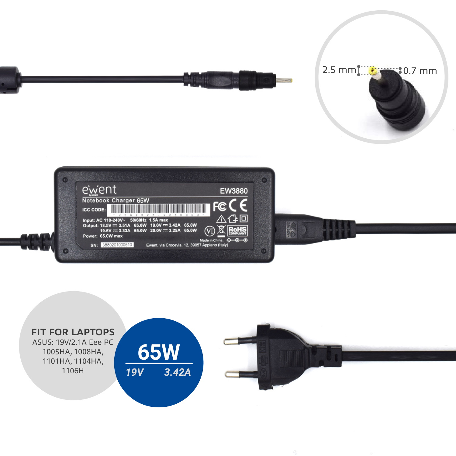 Ewent Notebook charger Home – image 4