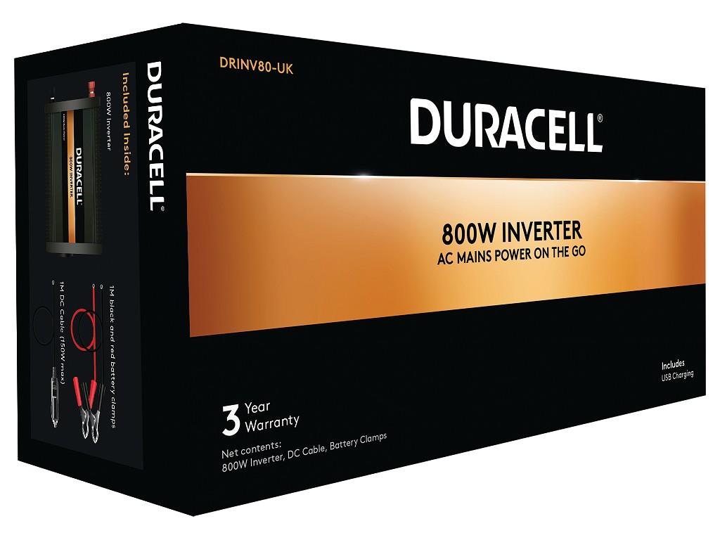 Duracell 800W Single UK Socket Inverter – image 4