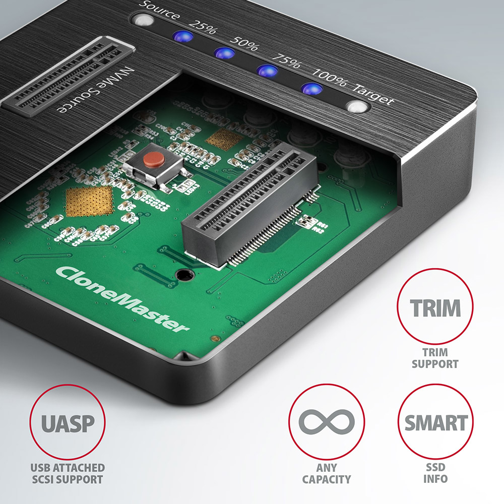 Axagon ADSA-M2C SuperSpeed USB-C 10Gbps dual M.2 NVMe dock – image 5