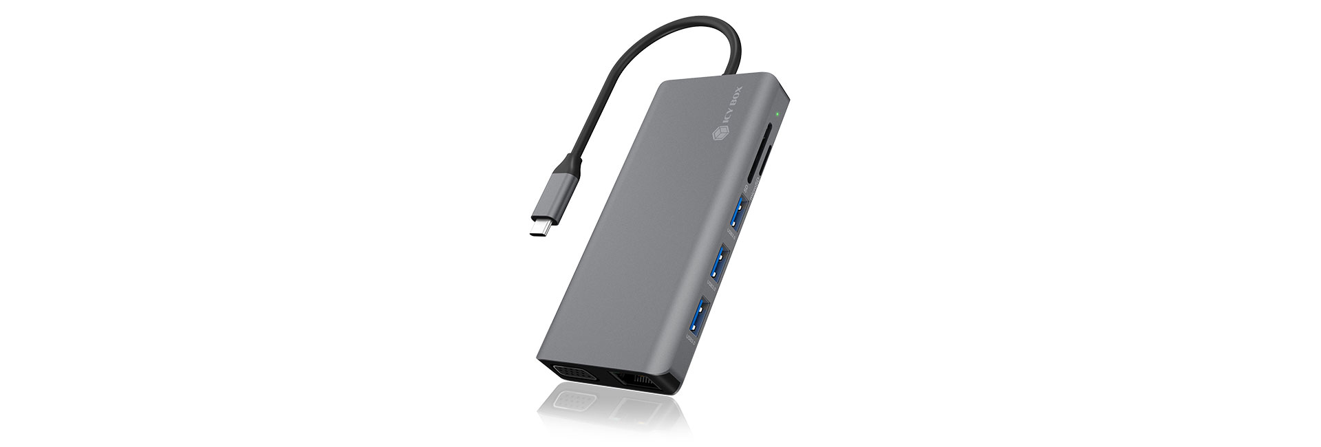 ICY BOX IB-DK4070-CPD Wired USB 3.2 Gen 1 (3.1 Gen 1) Type-C Anthracite, Black – image 5