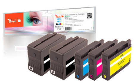 Peach 0F319884 ink cartridge 5 pc(s) Black, Cyan, Magenta, Yellow