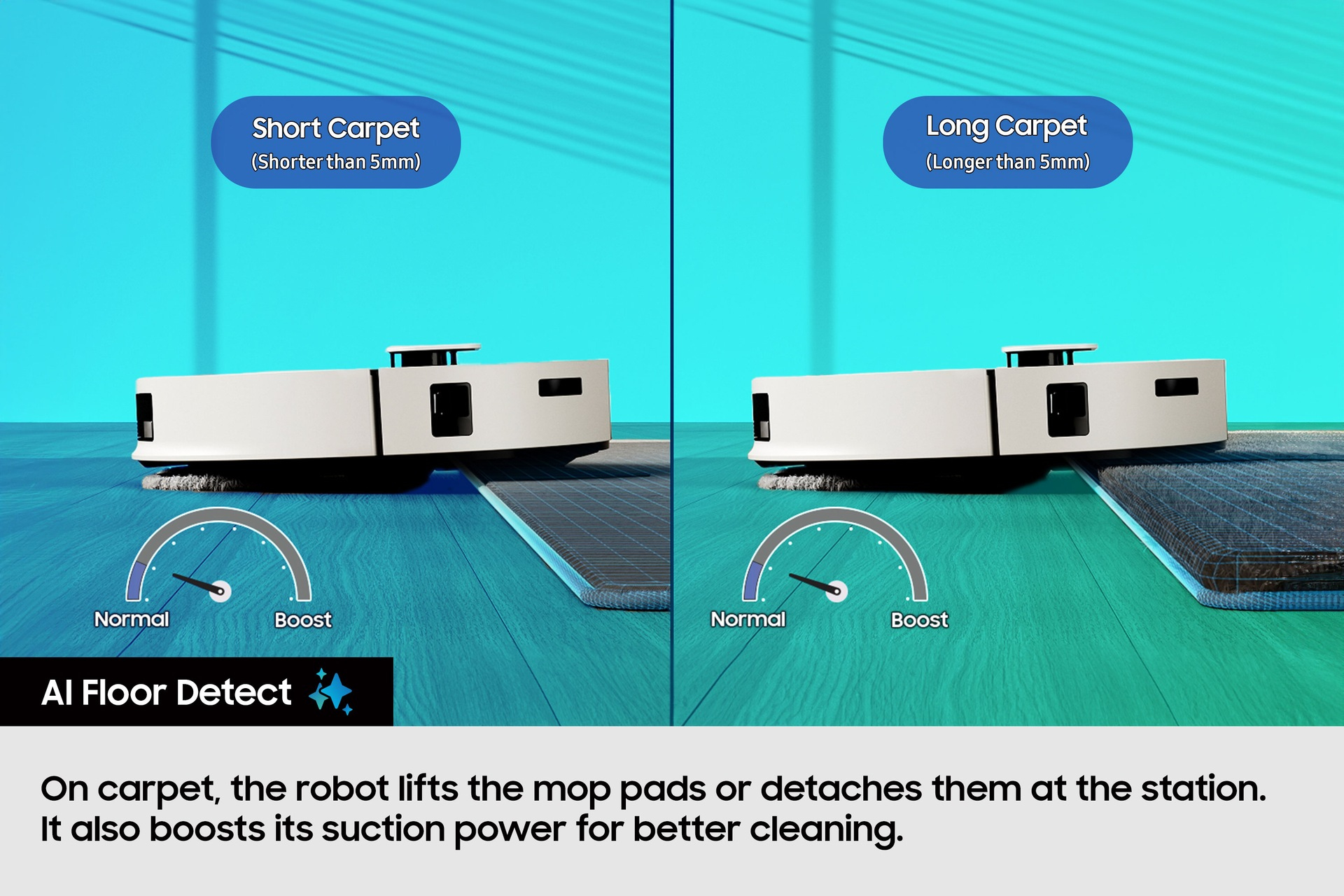 Samsung Bespoke Jet Bot™ Combo AI+ 3-in-1 Cleaning VR7MD97714G/EU Robot Vacuum Cleaner - Misty White – image 9