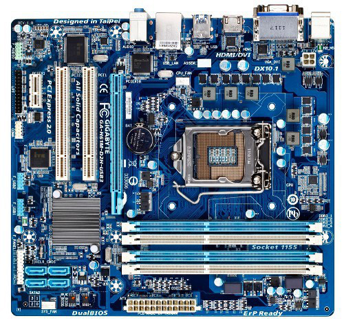 GIGABYTE GA-H61M-D2H-USB3 motherboard Intel® H61 LGA 1155 (Socket H2) micro ATX