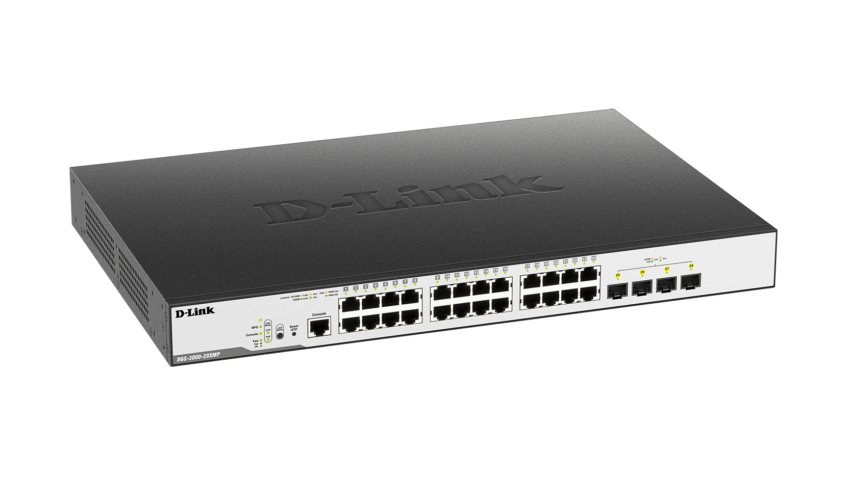 D-Link DGS-3000-28XMP network switch Managed L2 Gigabit Ethernet (10/100/1000) Power over Ethernet (PoE) 1U Black – image 2
