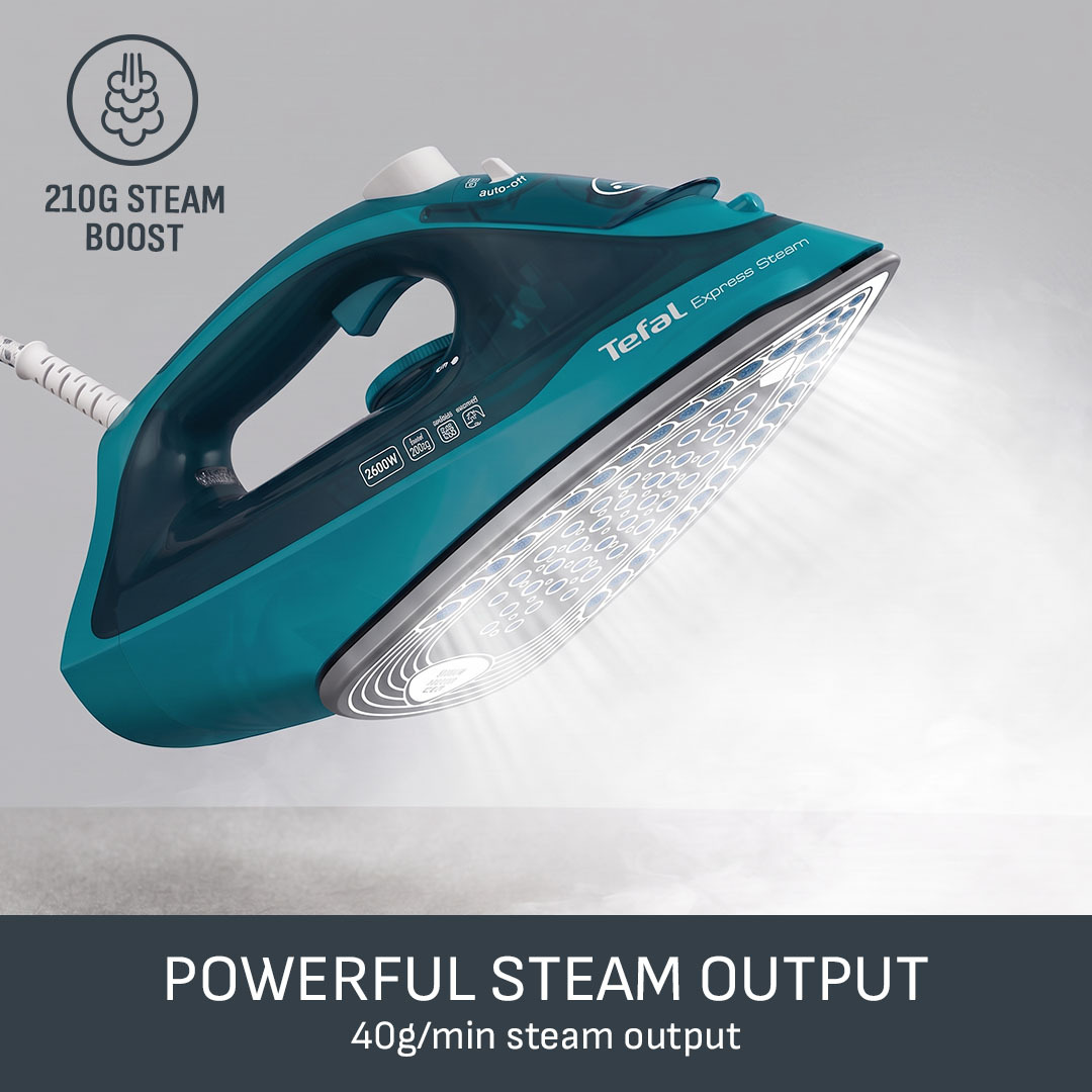 Tefal Express Steam FV2870G0 Steam Iron - Teal – image 2