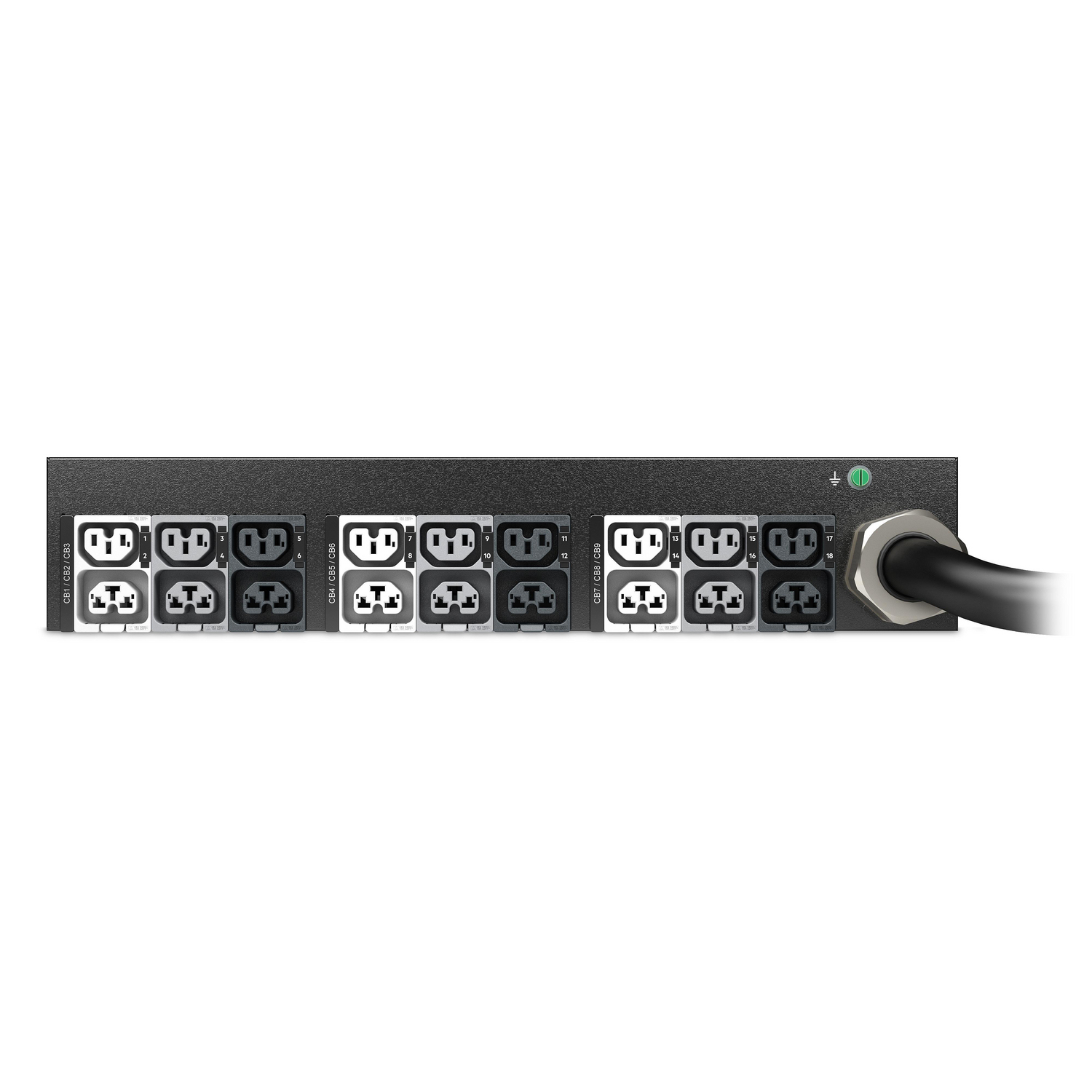 APC NetShelter Rack PDU Advanced Switched Metered, 2U, 3 Phase, 415V, 41.4kVA 60A, 18 Outlets – image 2