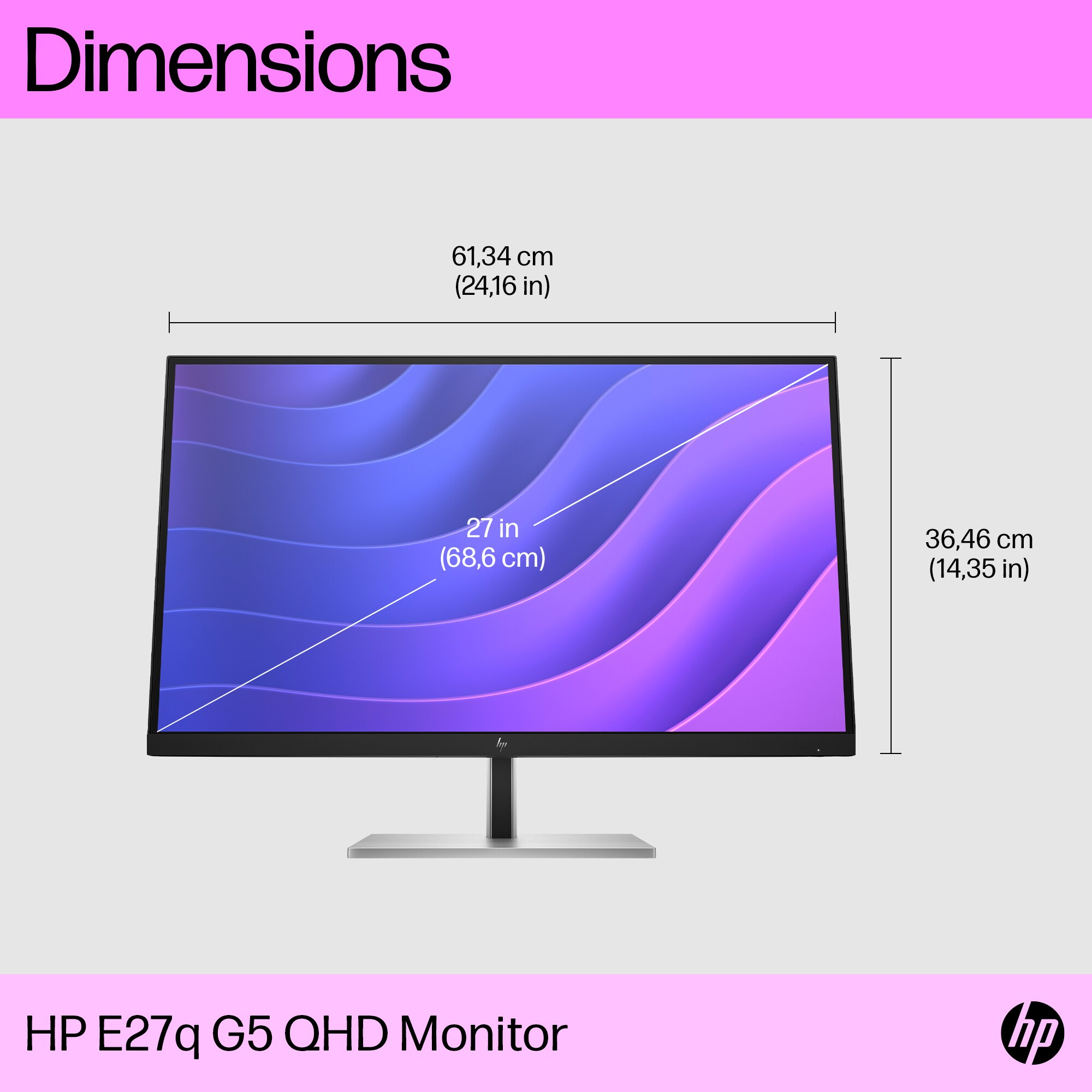 HP E27q G5 QHD Monitor – image 6
