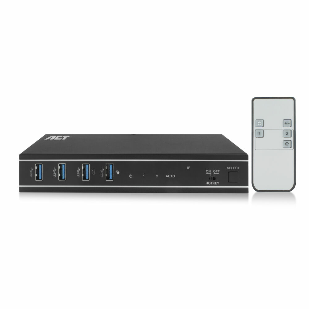 ACT 2-Port HDMI 4K@60Hz KVM switch, USB 3.2 Gen1 (USB 3.0) – image 1