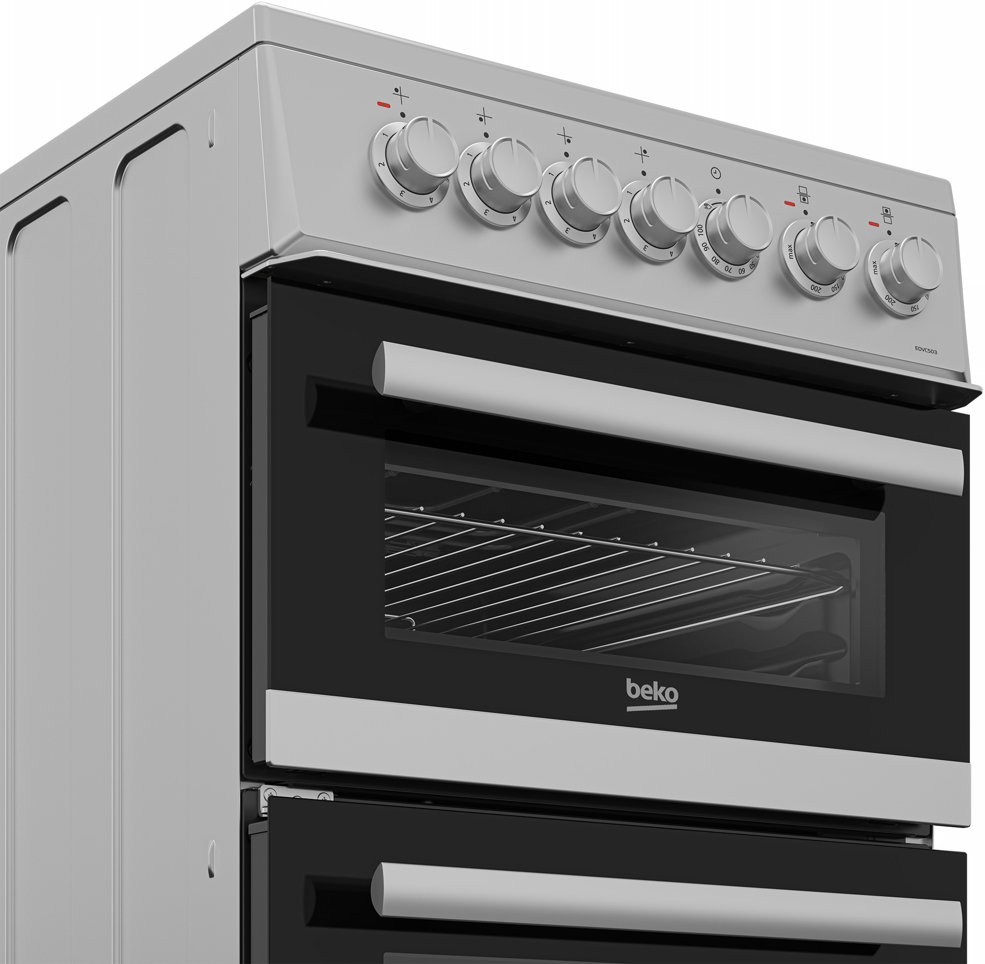 Beko EDVC503S 50cm Double Oven Electric Cooker – image 3