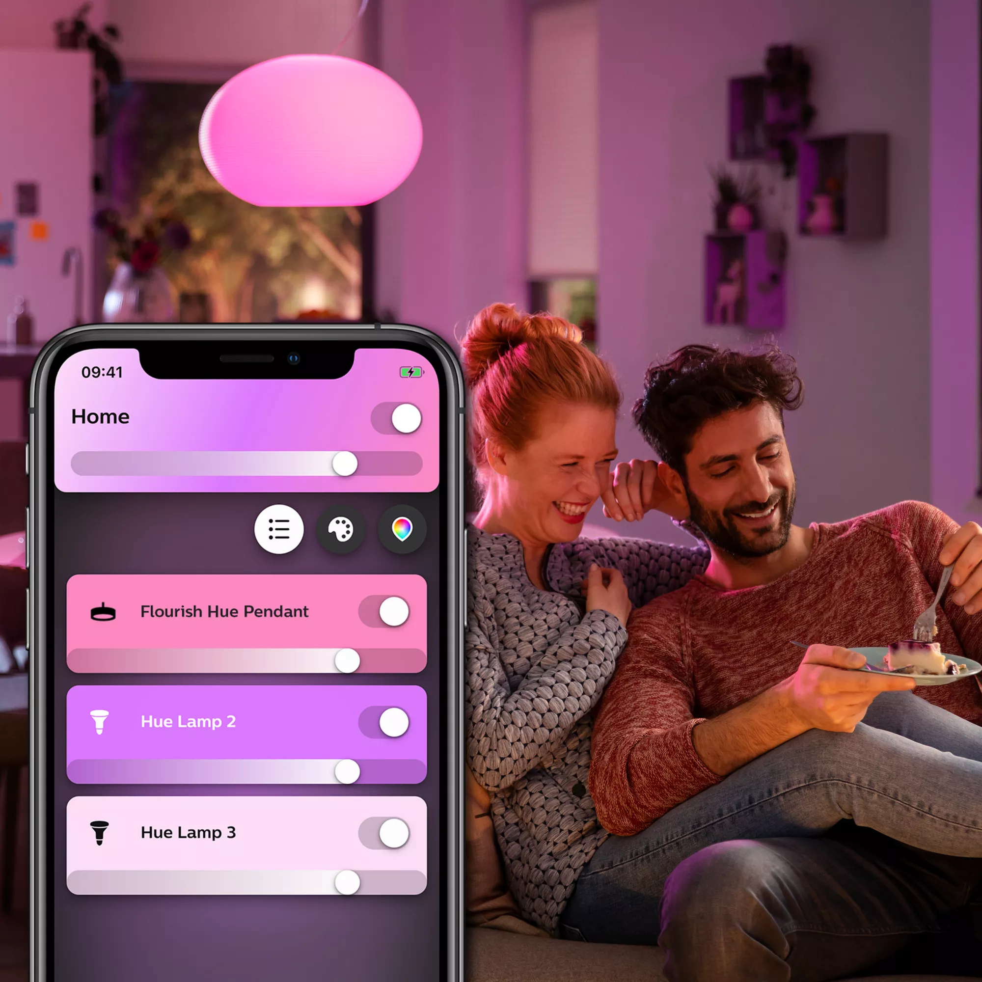 Philips by Signify Philips Hue White and colour ambience 4090631U9 Smart suspension light Bluetooth/Zigbee – image 5