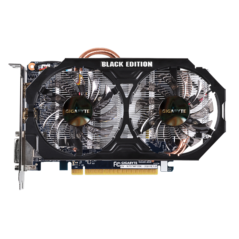 GIGABYTE GV-N75TWF2BK-2GI graphics card NVIDIA GeForce GTX 750 Ti – image 3