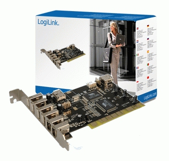 LogiLink PCI interface card USB 2.0 5x + IEEE1394 3x – image 2