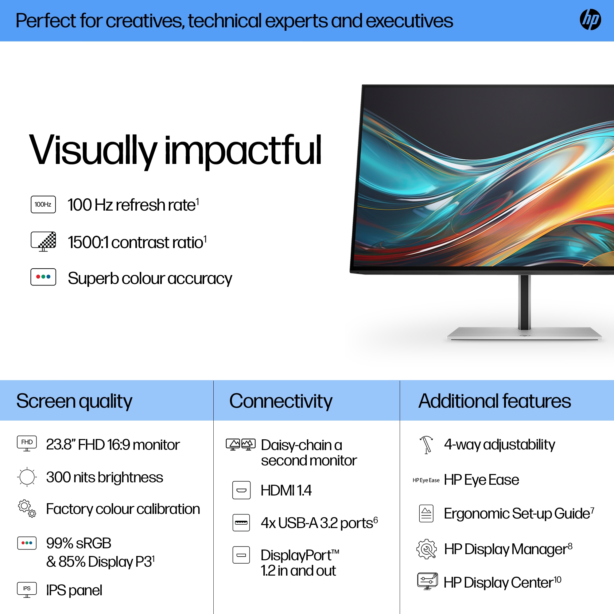 HP شاشة HP Series 7 FHD Pro مقاس 23.8 بوصة - 724pf – image 7