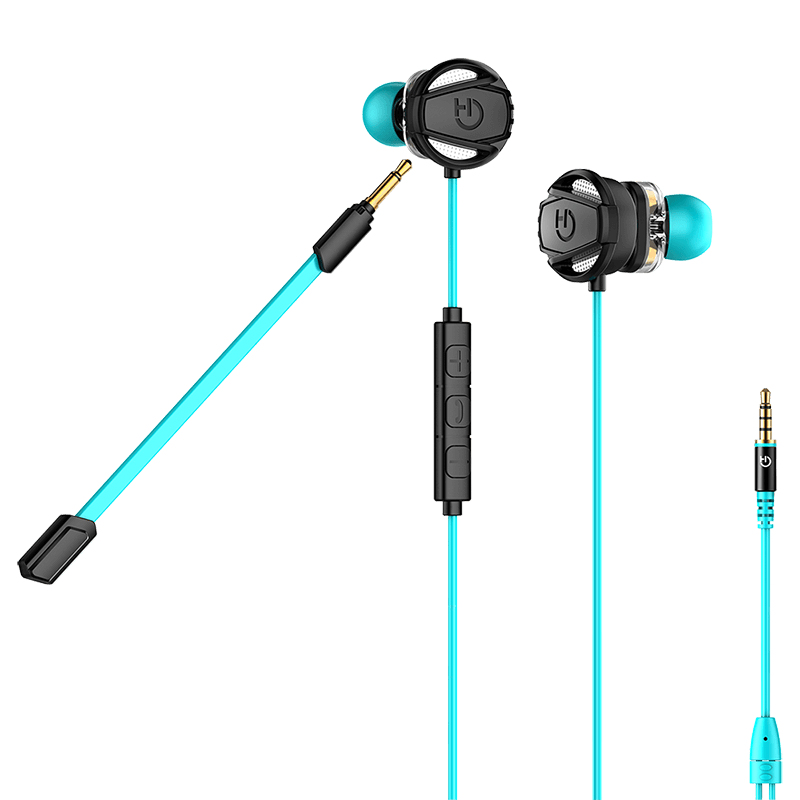 Hiditec Taiko Headset Wired In-ear Gaming Black, Turquoise – image 3