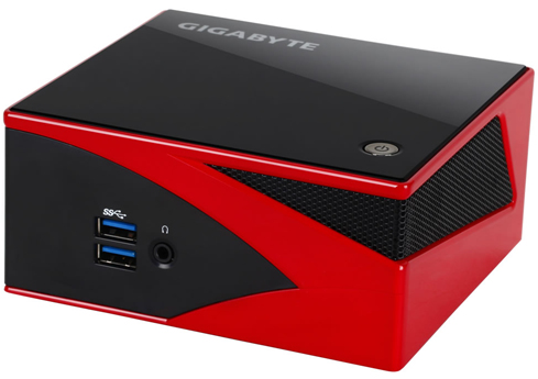 GIGABYTE GB-BXA8G-8890 PC/workstation barebone USFF Black, Red A8-5557M Socket FP2 (µBGA-827) – image 2