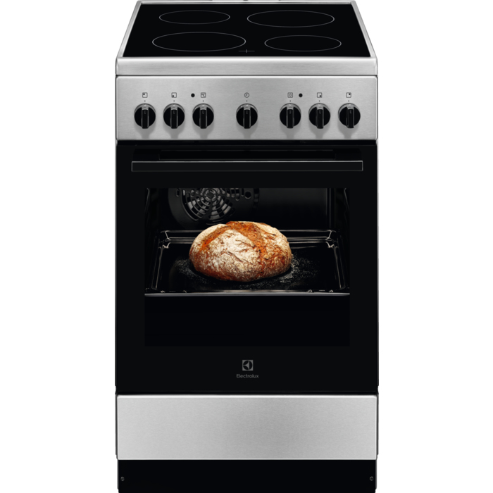 Electrolux LKR540100X Freestanding cooker Electric Ceramic hob Silver – image 1