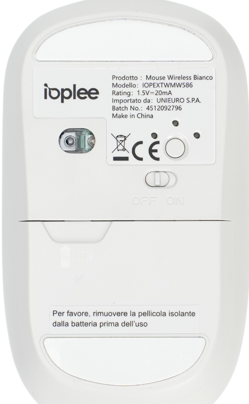 IOPLEE IOPEXTWMW586 mouse Home Ambidextrous RF Wireless + Bluetooth 1600 DPI – image 2