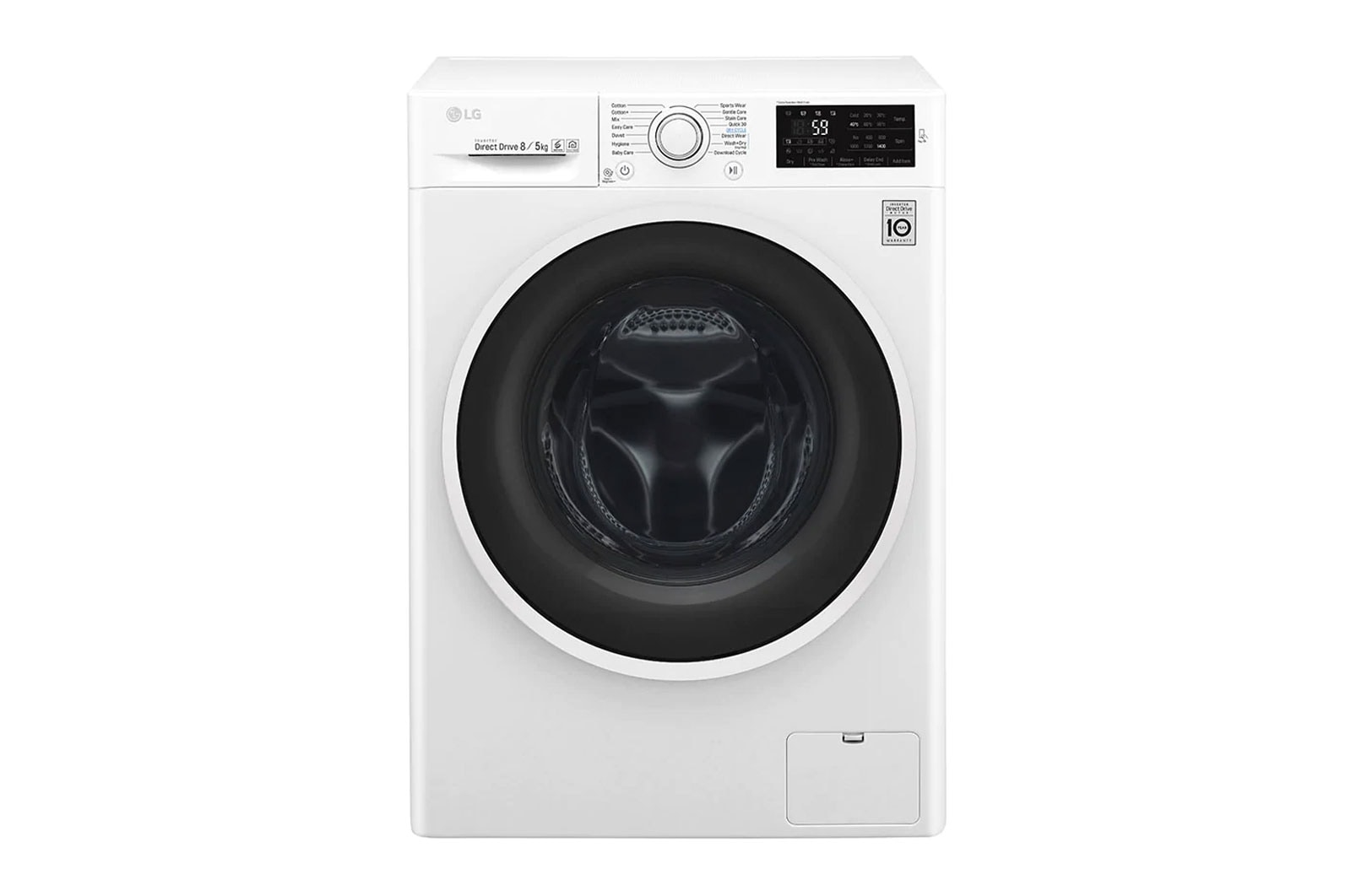 LG GD3M108N3 washer dryer Freestanding Front-load White – image 1