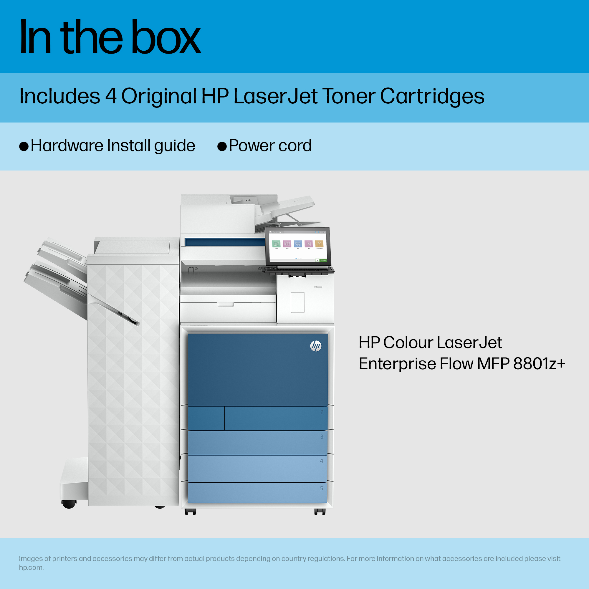 HP Clr LaserJet Ent Flw MFP8801z+ Prntr – image 3