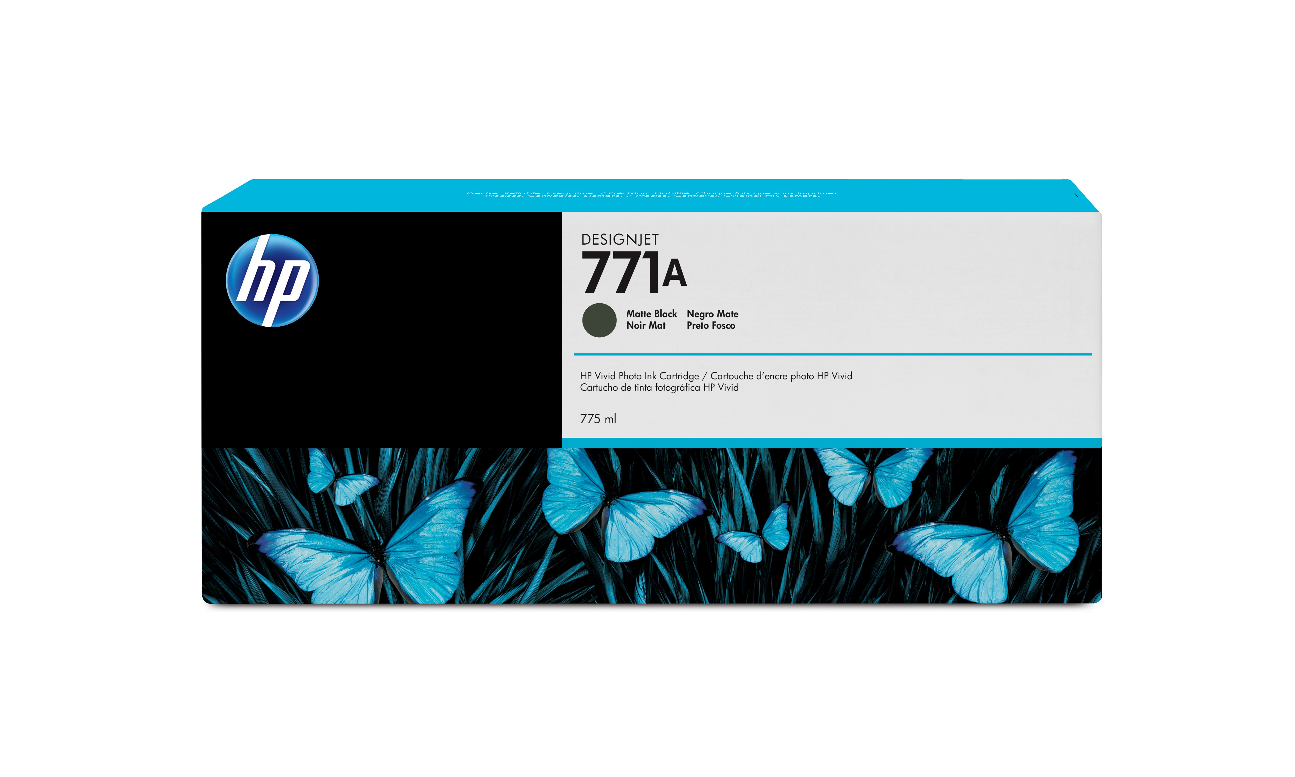 Cartucho de Tinta HP 771A - Negro Mate - Original - (B6Y15A) - B6Y15A Cartucho de Tinta HP 771A - Negro Mate - Original - (B6Y15A) - B6Y15A