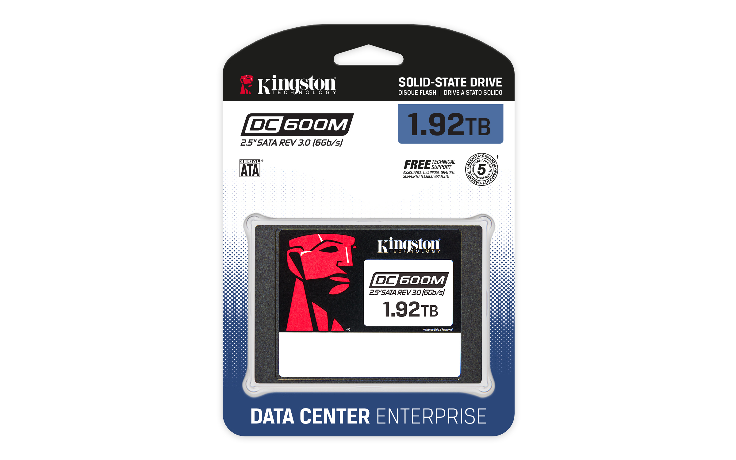 Unidad de Estado Sólido Kingston DC600M - 2.5" - 1.92TB - SATA 3 - SEDC600M/1920G Unidad de Estado Sólido Kingston DC600M - 2.5" - 1.92TB - SATA 3 - SEDC600M/1920G